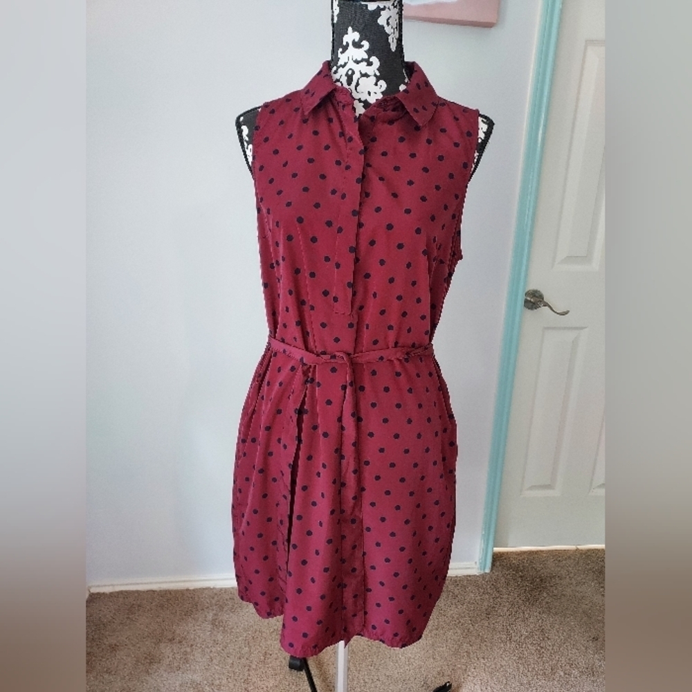 Banana Republic Women's Red and Black Dress. SIZE 10